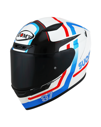 SUOMY TRACK-1 NINETY-SEVEN WHITE/RED