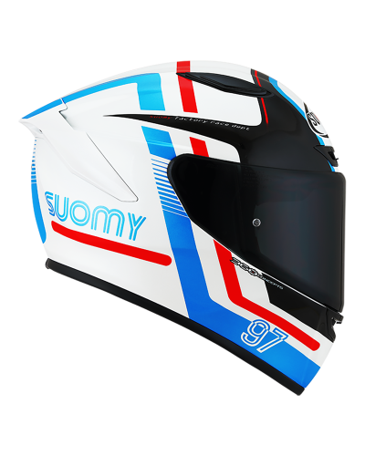 SUOMY TRACK-1 NINETY-SEVEN WHITE/RED