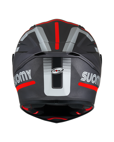 SUOMY TRACK-1 NINETY-SEVEN MATT GUN METAL/RED