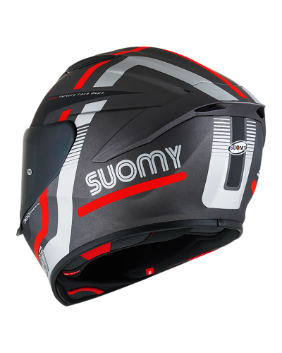 SUOMY TRACK-1 NINETY-SEVEN MATT GUN METAL/RED