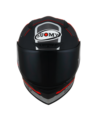 SUOMY TRACK-1 NINETY-SEVEN MATT GUN METAL/RED