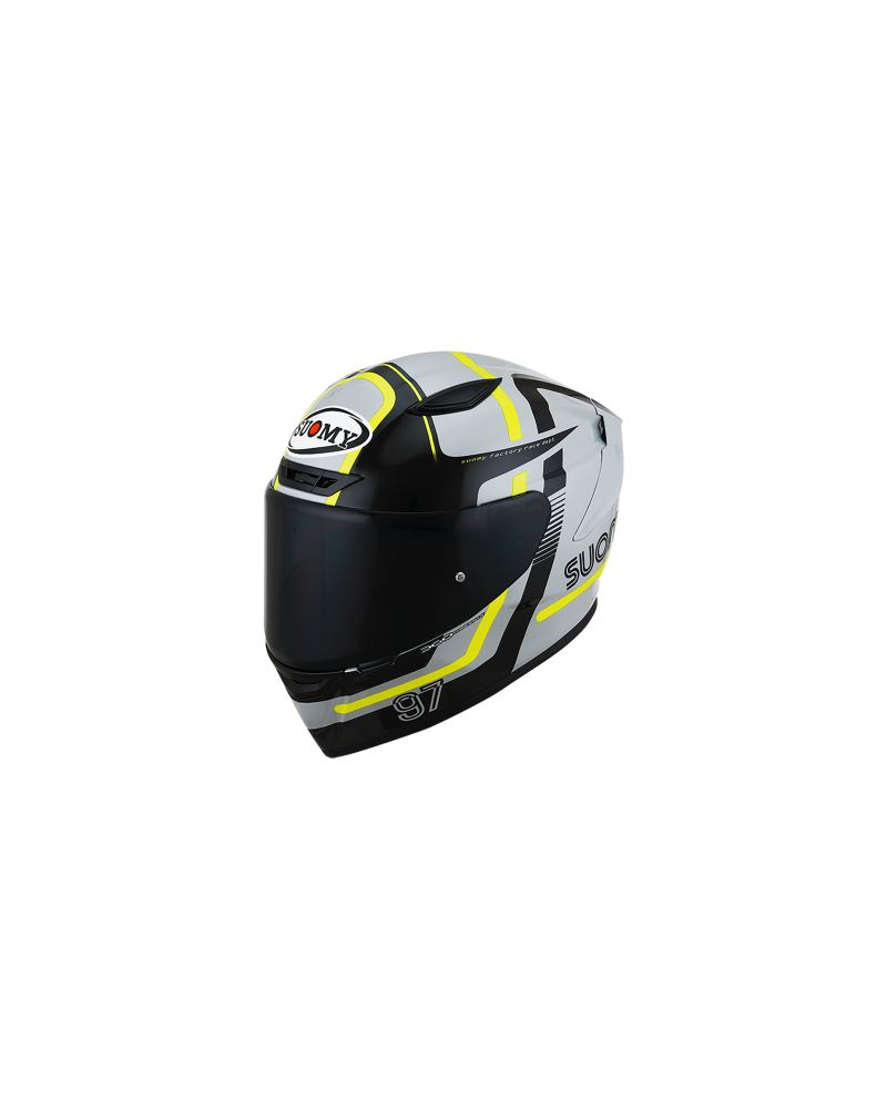 SUOMY TRACK-1 NINETY-SEVEN GREY/YELLOW