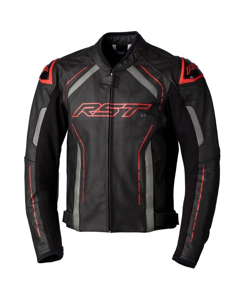 RST S1 LEATHER NEGRO/ROJO