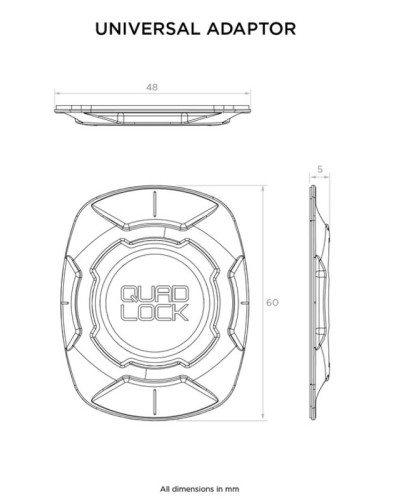 QUAD LOCK ADAPTADOR UNIVERSAL QUAD LOCK ADAPTADOR UNIVERSAL