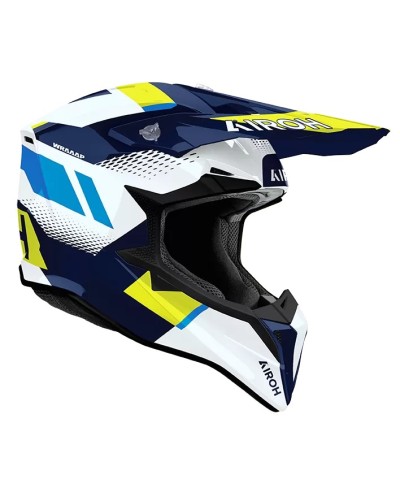 AIROH WRAAAP VISION YELLOW BLUE GLOSS