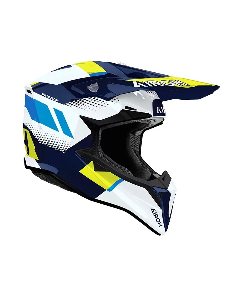 AIROH WRAAAP VISION YELLOW BLUE GLOSS