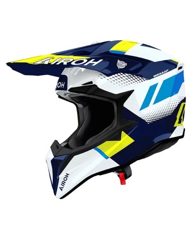 AIROH WRAAAP VISION YELLOW BLUE GLOSS