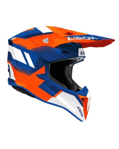 AIROH WRAAAP VISION ORANGE BLUE GLOSS