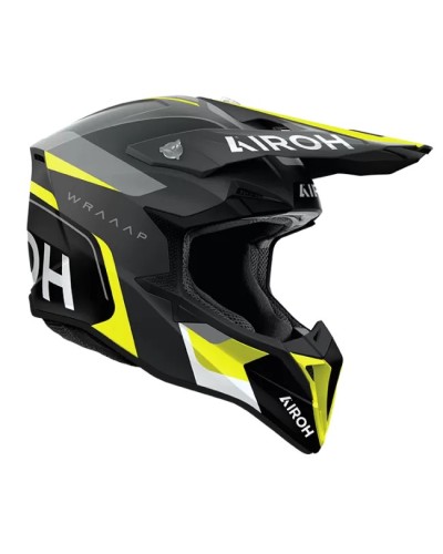 AIROH WRAAAP CONQUER YELLOW MATT