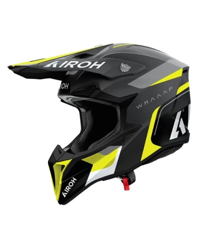 AIROH WRAAAP CONQUER YELLOW MATT