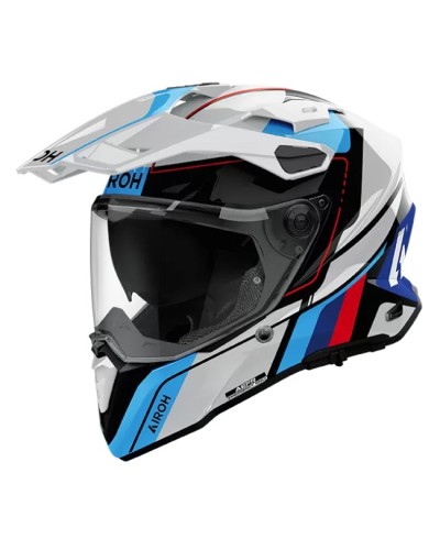 AIROH COMMANDER 2 SKIP WHITE/RED GLOSS