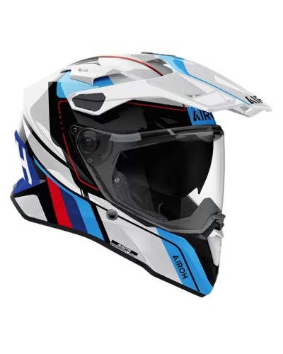 AIROH COMMANDER 2 SKIP WHITE/RED GLOSS