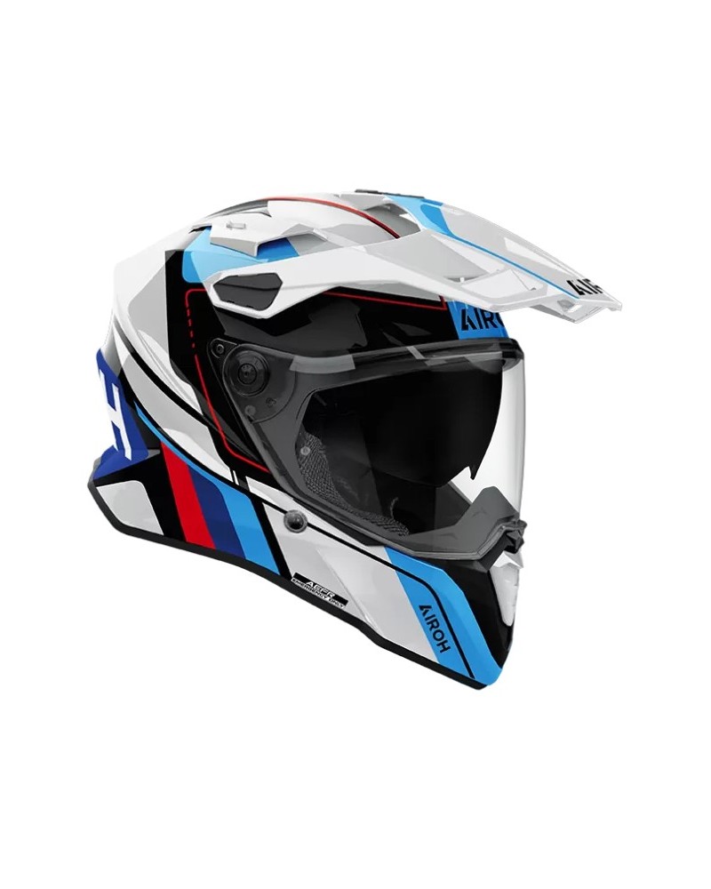 AIROH COMMANDER 2 SKIP WHITE/RED GLOSS