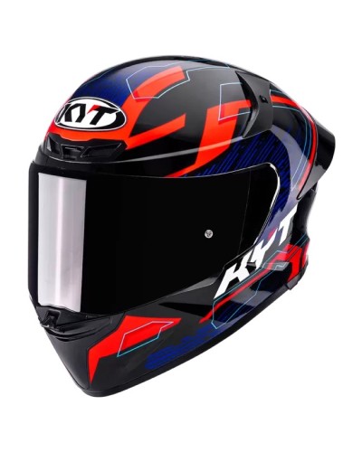 KYT TT-REVO SPEEDING BLUE-RED