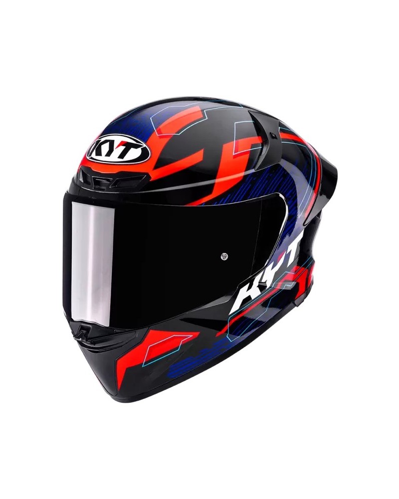 KYT TT-REVO SPEEDING BLUE-RED