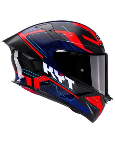 KYT TT-REVO SPEEDING BLUE-RED