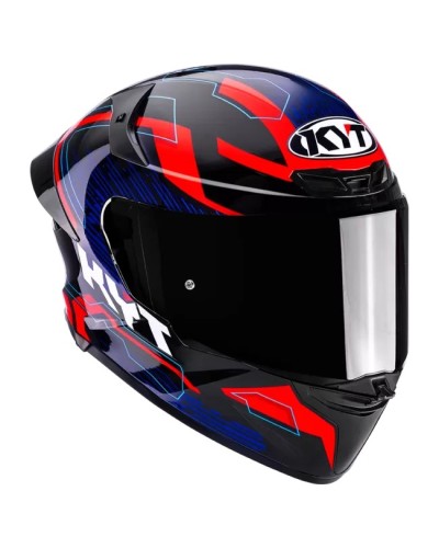 KYT TT-REVO SPEEDING BLUE-RED