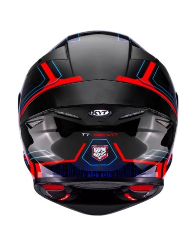 KYT TT-REVO SPEEDING BLUE-RED