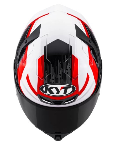 KYT TT-REVO SPEEDING WHITE-RED