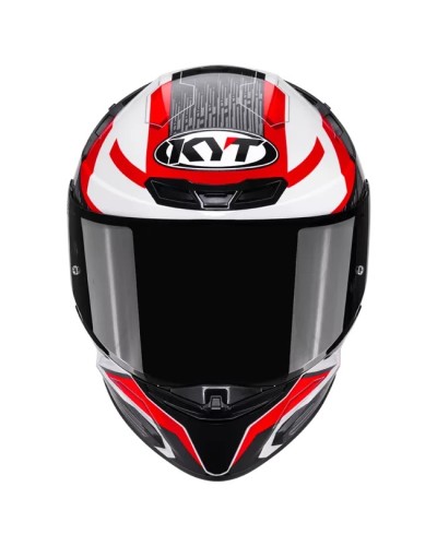 KYT TT-REVO SPEEDING WHITE-RED