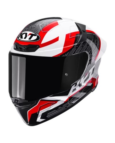 KYT TT-REVO SPEEDING WHITE-RED