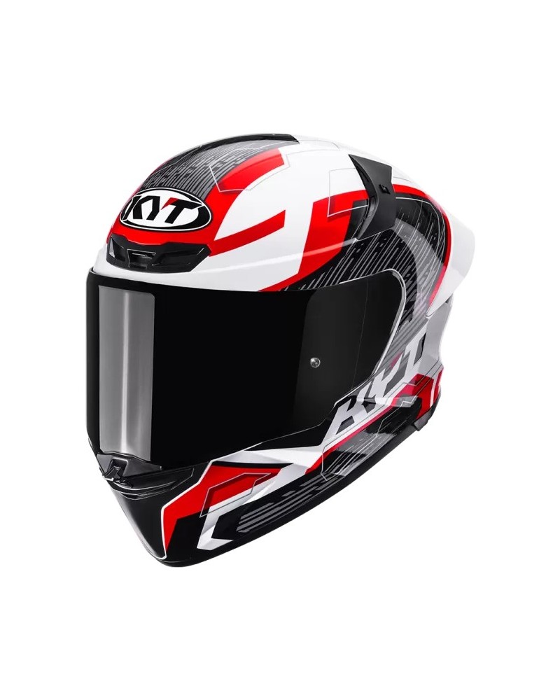 KYT TT-REVO SPEEDING WHITE-RED
