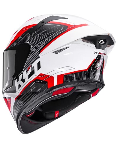 KYT TT-REVO SPEEDING WHITE-RED
