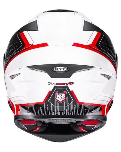 KYT TT-REVO SPEEDING WHITE-RED